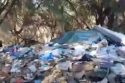 Lowe's Camp piled up trash