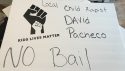 Poster to protest possible release of David Pacheco