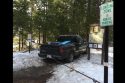 Eduardo Martinez Perez's truck left at the gate to the Snow Park