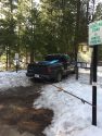 Eduardo Martinez Perez's truck left at the gate to the Snow Park