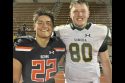 Sonora defeats Summerville 20-14 in crosstown rival gam. (Left to Right) Bear's RB Josh Caldera and Wildcat's Gabriel Milbourn