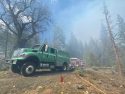 Vegetation Fire near Beardsley Lake in the Strawberry area