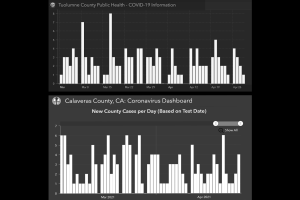 Only One COVID Case In Tuolumne, 4 New Cases In Calaveras