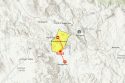 Live Oak Fire in Mariposa County advisory evacuation map