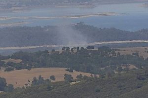 Vegetation FIre in Campo Seco Area near Camanche Reservoir in Calaveras County