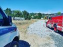 Air ambulance at the Outpost landing zone