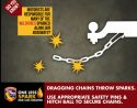 CAL Fire dragging chains graphic