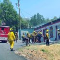 Dane Fire in Sonora near motorcycle shop