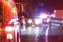 Suspect being detained on Highway 108 in the Twain Harte area
