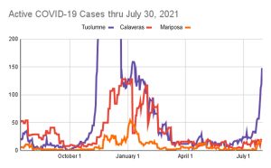 42 New Community COVID-19 Cases In Tuolumne