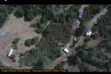 Aerial view of murder scene on Camp 9 Road in Vallecito