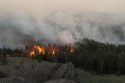 Henry Fire burning near Spicer Reservoir