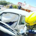 Jaws of Life being used to free driver in head-on crash on Tuolumne Road in East Sonora 7-5-21