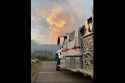 Tuolumne Fire District E-733 working Tamarack Fire