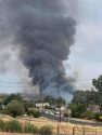 One of six roadside fires in Jenny Lind in Calaveras County