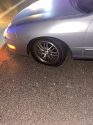 Flat tire on chase car