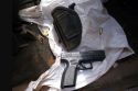 Gun and ammunition confiscated from Jacob Main