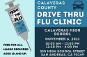 Drive Thru Flu Clinic flyer