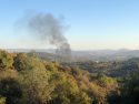 Plume of smoke coming from fiery crash on HWY 108