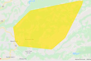 PG&E power outage in West Point after crash