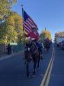 Tuolumne County Sheriff's Posse leads the way for the tree