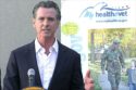 Governor Gavin Newsom press conference at COVID vaccine clinic in LA