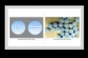 Legal pain pills on the left and counterfeit on the right s