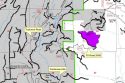 Mi Wok Road Fall 2021 Prescribed Burn map-burn area in purple