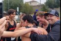 Summerville High School Cross Country Team, Coach Vazquez on the right