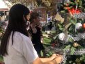Summerville High students decorate a tree in downtown Sonora's Courthouse Park becomes Christmas Tree Lane
