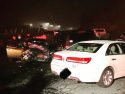 Crash on Mono Way in the Peppery Restaurant parking lot