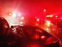 Crash on Mono Way in the Peppery Restaurant parking lot