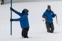 DWR Snow Pack Survey at Phillip Station in Sierra Nevada Mountains 12-30-21