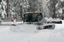 District 10 Snow Cat groom working on HWY 108 behind the closure gate 12-18-21