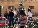Summerville High students decorate a tree in downtown Sonora's Courthouse Park becomes Christmas Tree Lane