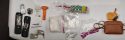 Items found in the vehicle including meth and burglary tools