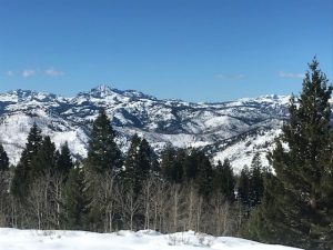 Snow on the Sierra Nevada Mountains