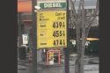 Gas price sign in Sonora