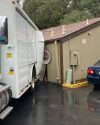 Truck hits building on Greenley Road in Sonora