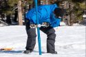 DWR Snow Pack Survey at Phillip Station in Sierra Nevada Mountains 2-1-22-2