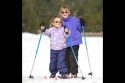 Kids cross-country skiing