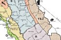 PG&E map of baseline territories including hot climate zones
