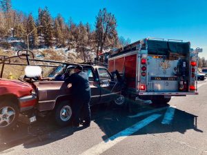 One Crash Caused Another With A Fire Engine