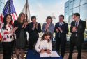 Lt. Gov. Eleni Kounalakis makes history as first woman to sign a bill into law in California