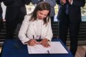 Lt. Gov. Eleni Kounalakis makes history as first woman to sign a bill into law in California