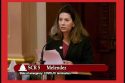State Senator Melissa Melendez (R-Lake Elsinore) speaking before the committee