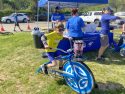 Making smoothies via bike at Blue Zones Community Discovery Fair