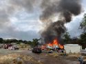 Fire in Burson - Calaveras Consolidated Fire Photo