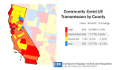 CDC Community Transmission in US by County