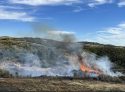Fire near shooting range in Calaveras County